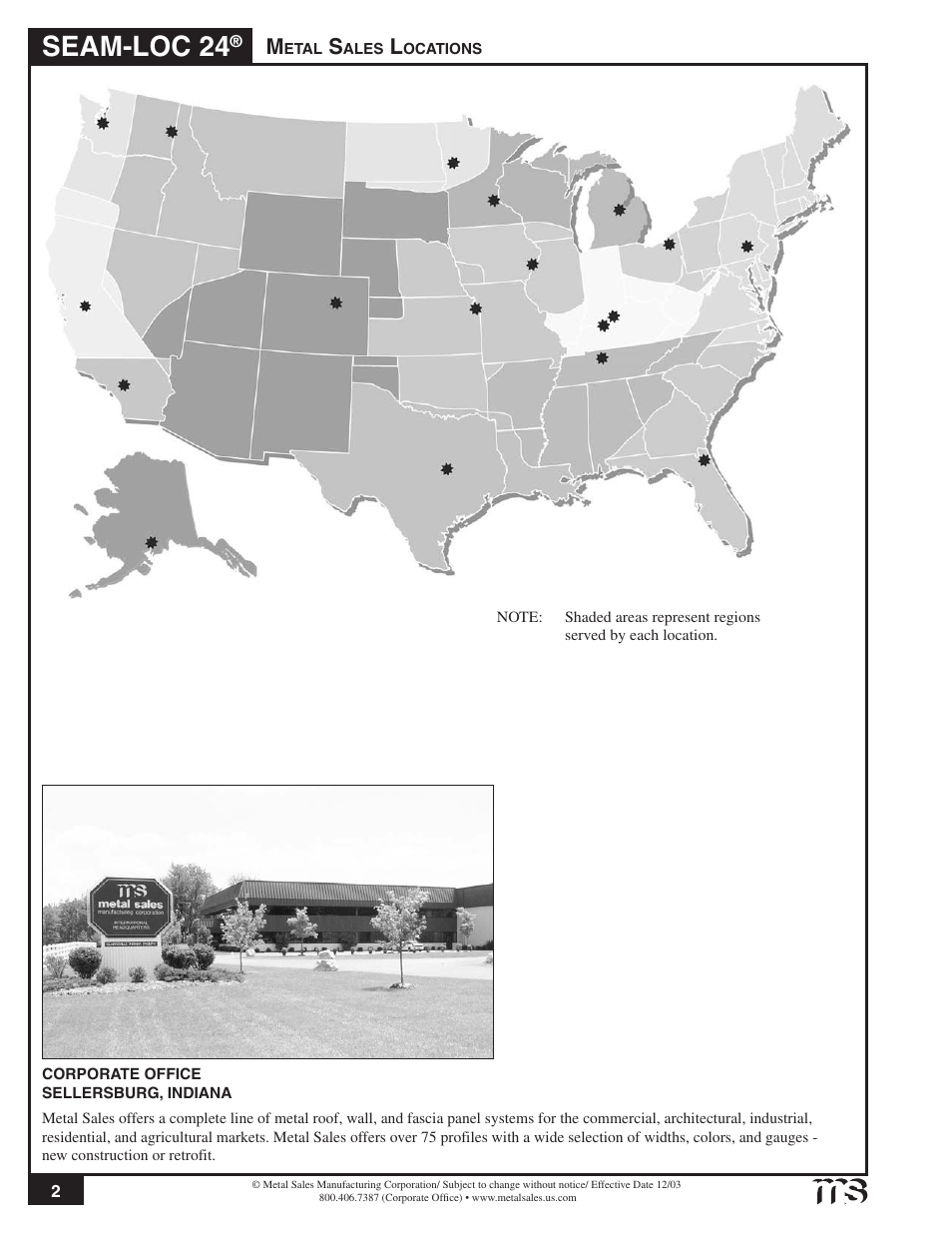 Seam-loc 24 | Metal Sales Seam-Loc 24 Installation User Manual | Page 3 / 66