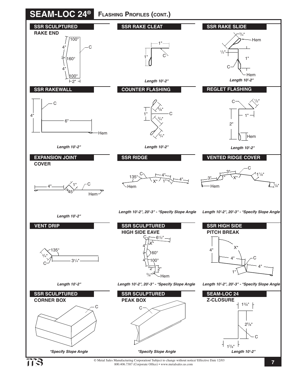 Seam-loc 24 | Metal Sales Seam-Loc 24 Installation User Manual | Page 8 / 66