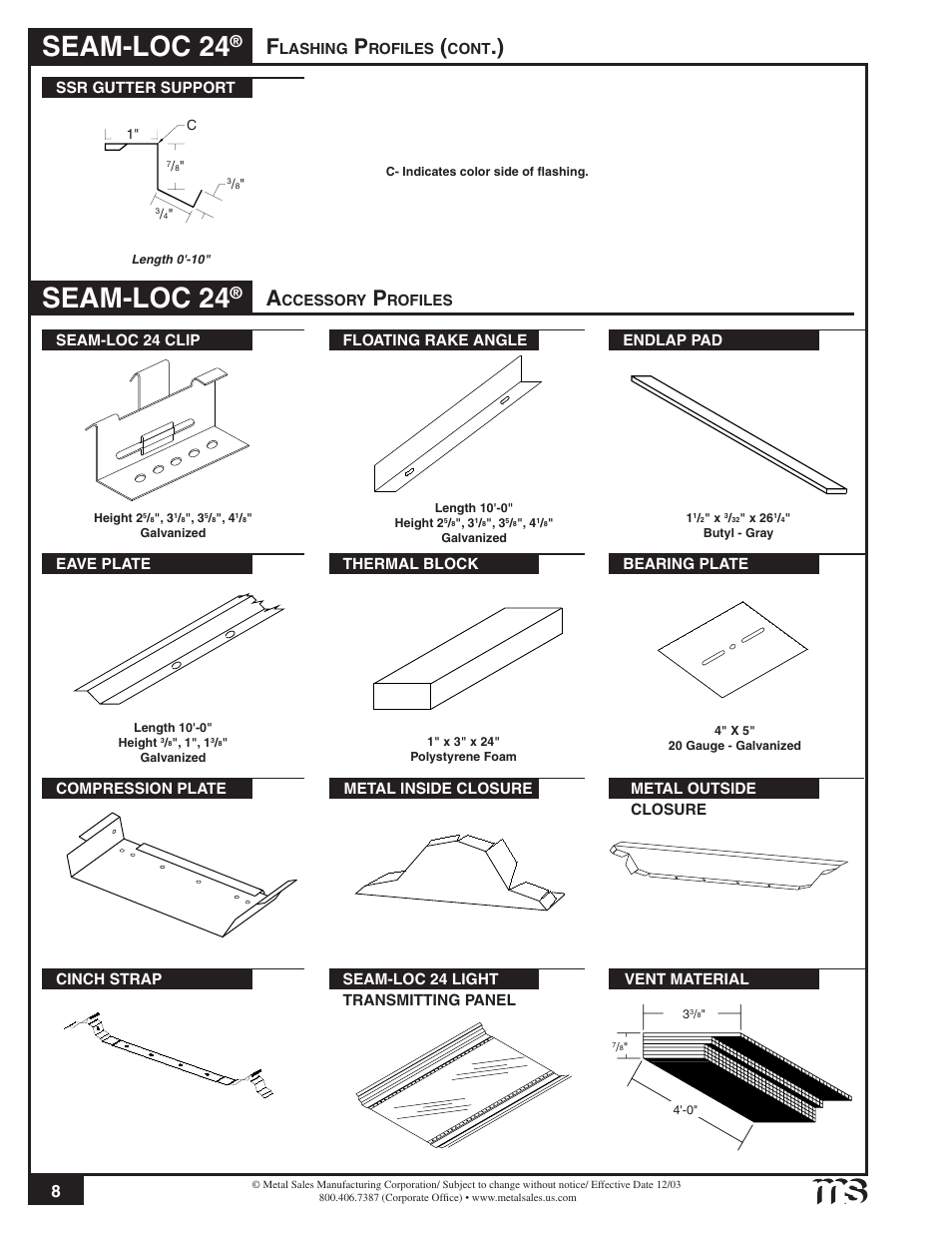Seam-loc 24 | Metal Sales Seam-Loc 24 Installation User Manual | Page 9 / 66
