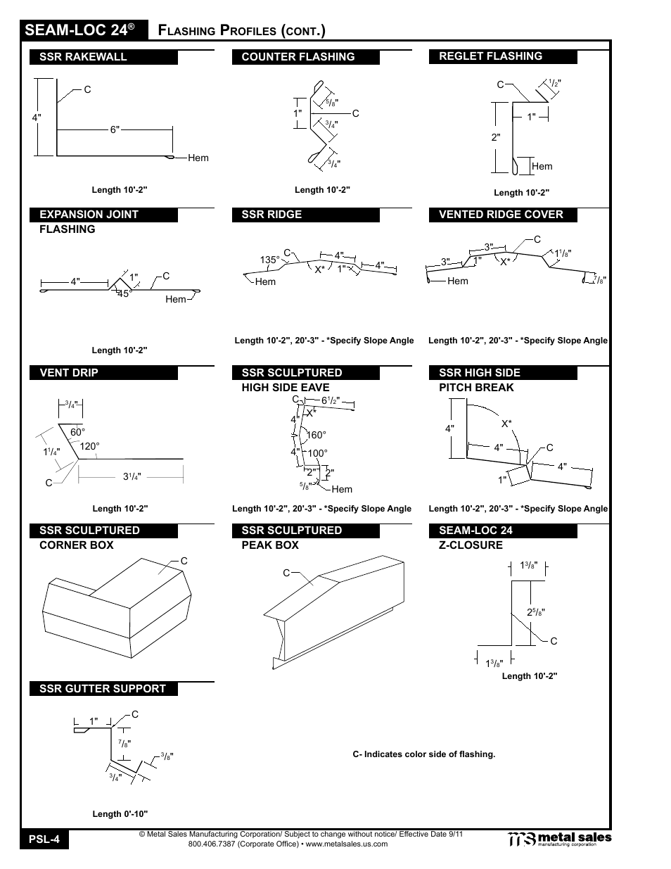 Seam-loc 24 | Metal Sales Seam-Loc 24 Manual User Manual | Page 4 / 26