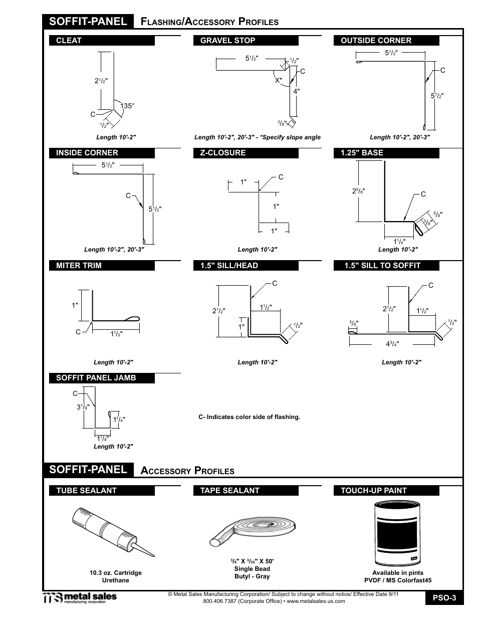 Soffit-panel, Soffit-panel a | Metal Sales Soffit User Manual | Page 3 / 10