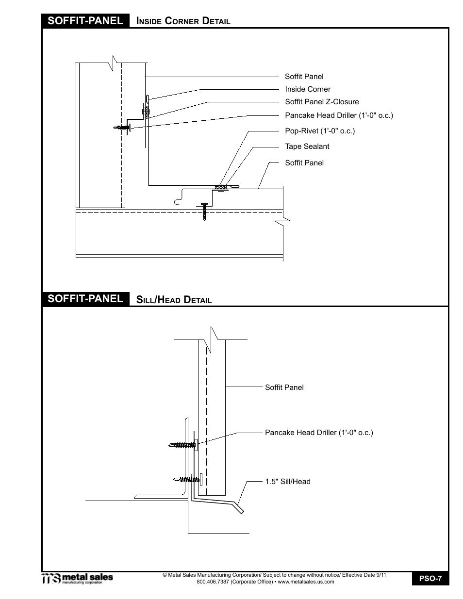 Soffit-panel, Soffit-panel i | Metal Sales Soffit User Manual | Page 7 / 10