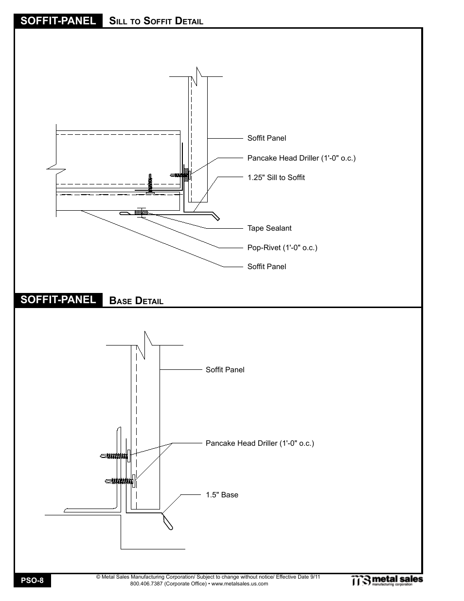 Soffit-panel | Metal Sales Soffit User Manual | Page 8 / 10