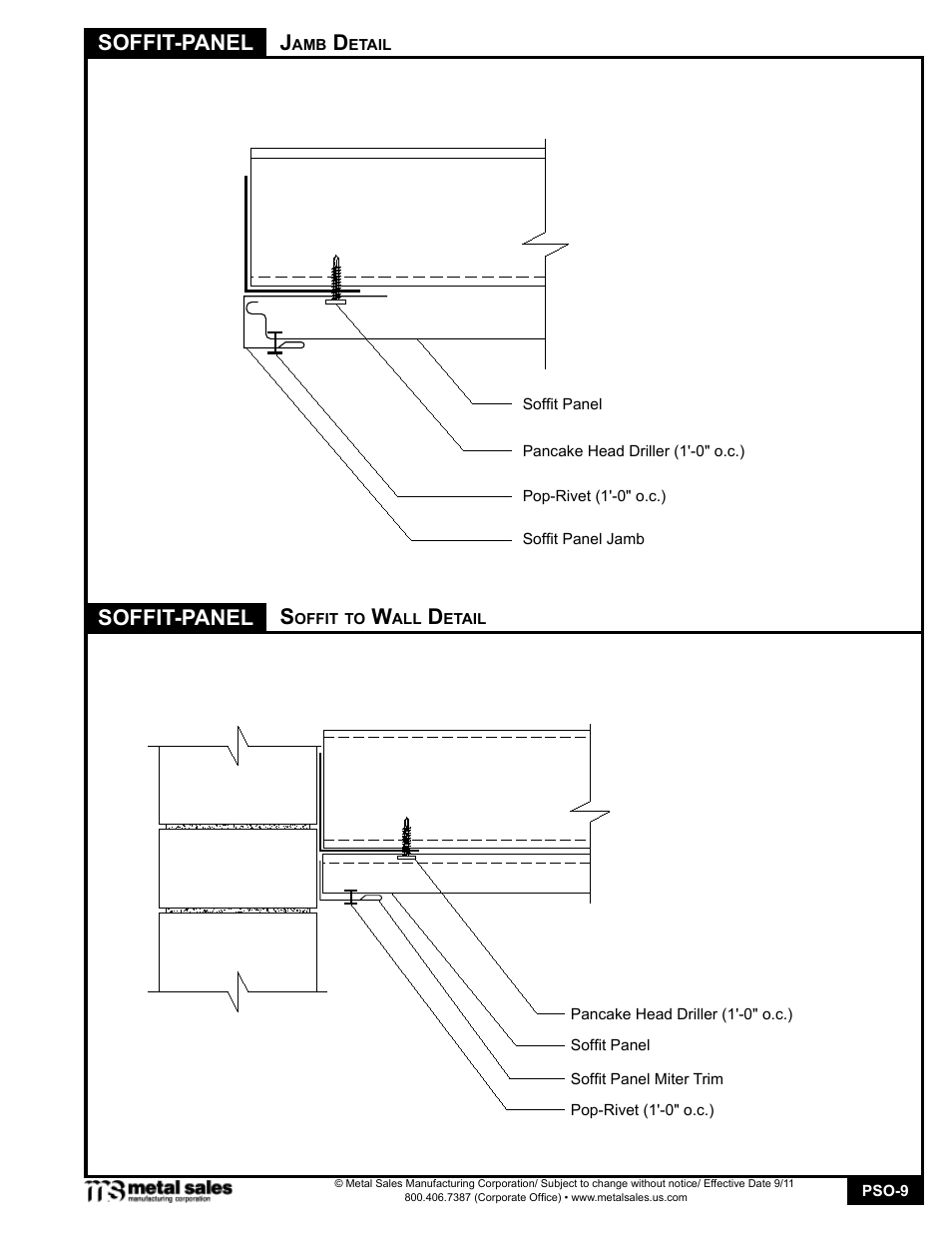 Soffit-panel | Metal Sales Soffit User Manual | Page 9 / 10