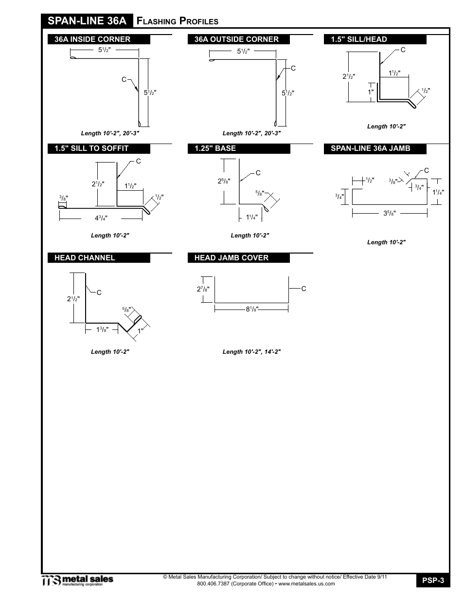 Span-line 36a | Metal Sales Span-Line 36A User Manual | Page 3 / 11