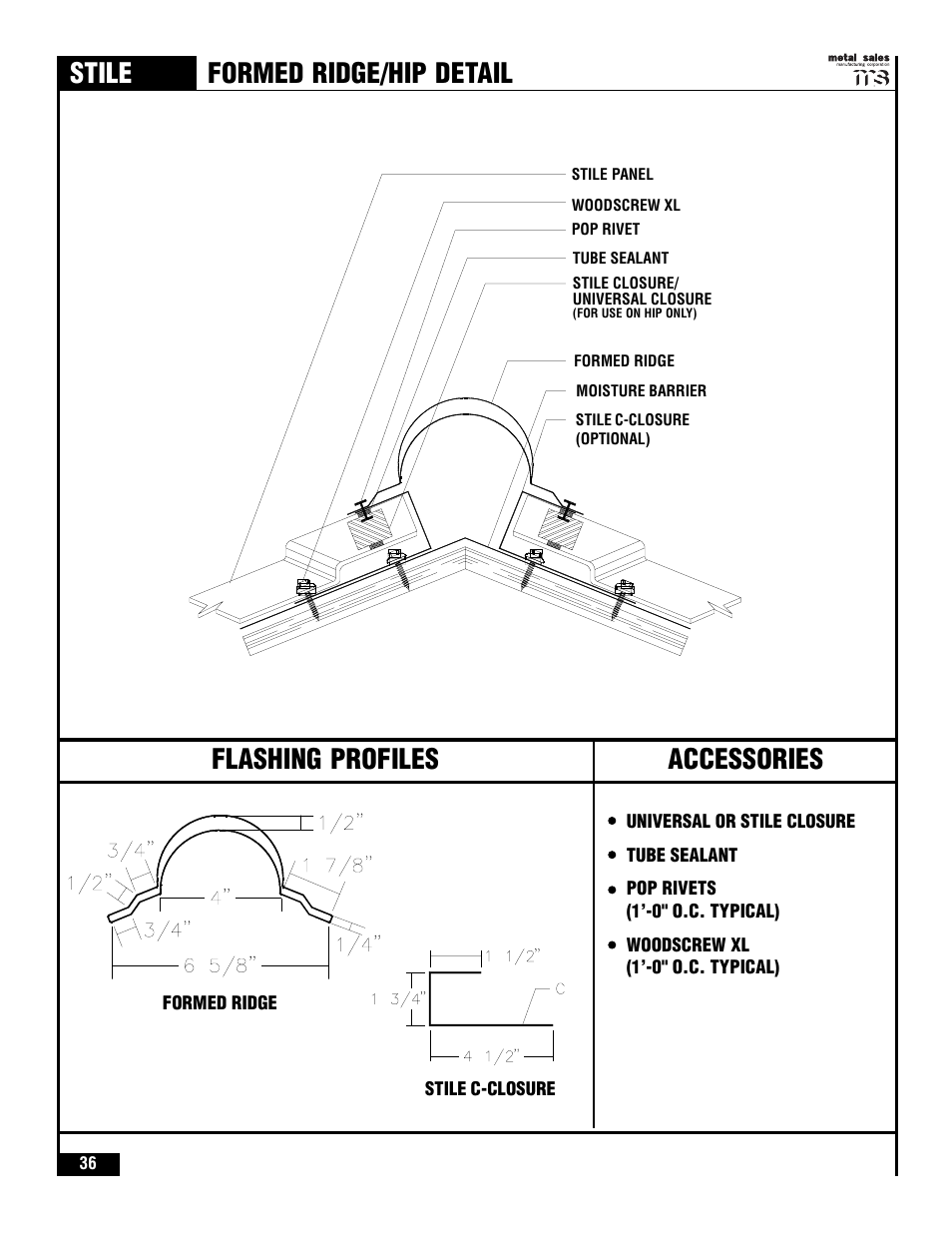 Stile | Metal Sales Stile Installation User Manual | Page 37 / 54