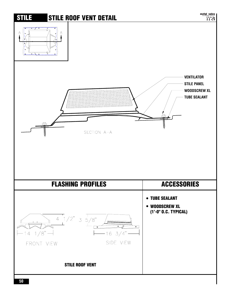 Stile | Metal Sales Stile Installation User Manual | Page 51 / 54