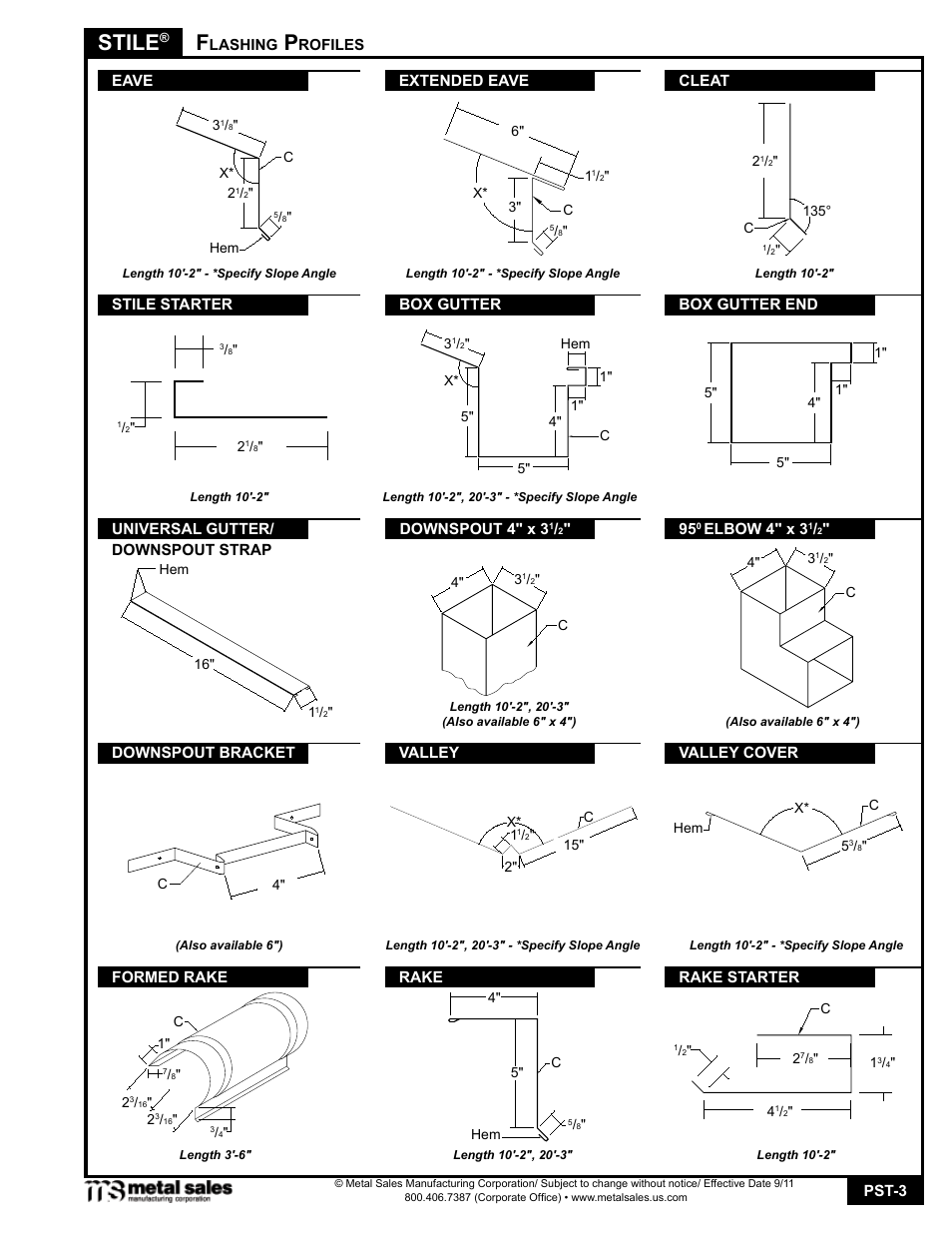 Stile | Metal Sales Stile Manual User Manual | Page 3 / 18