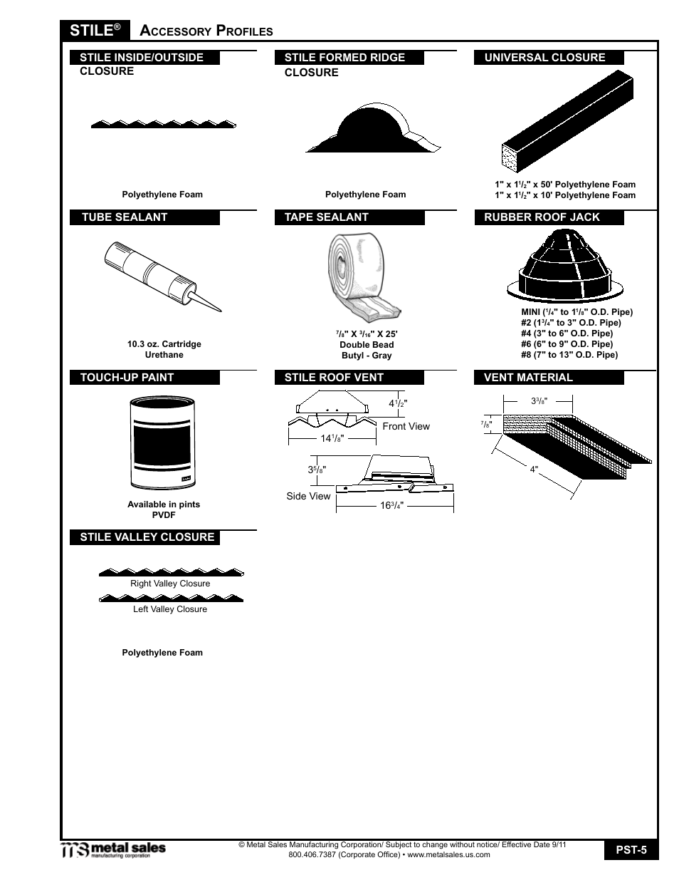 Stile | Metal Sales Stile Manual User Manual | Page 5 / 18