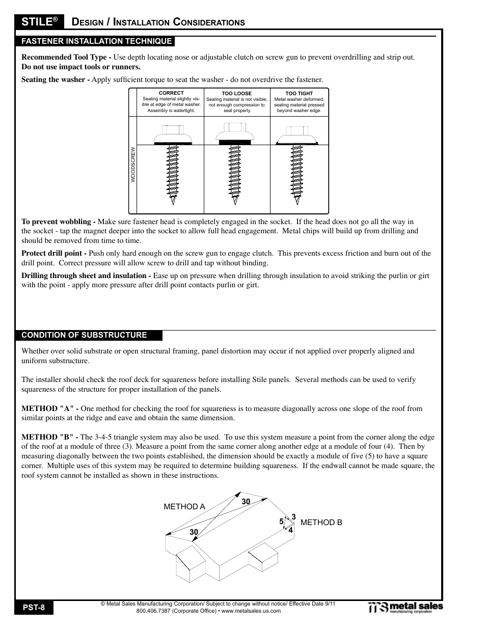 Stile | Metal Sales Stile Manual User Manual | Page 8 / 18