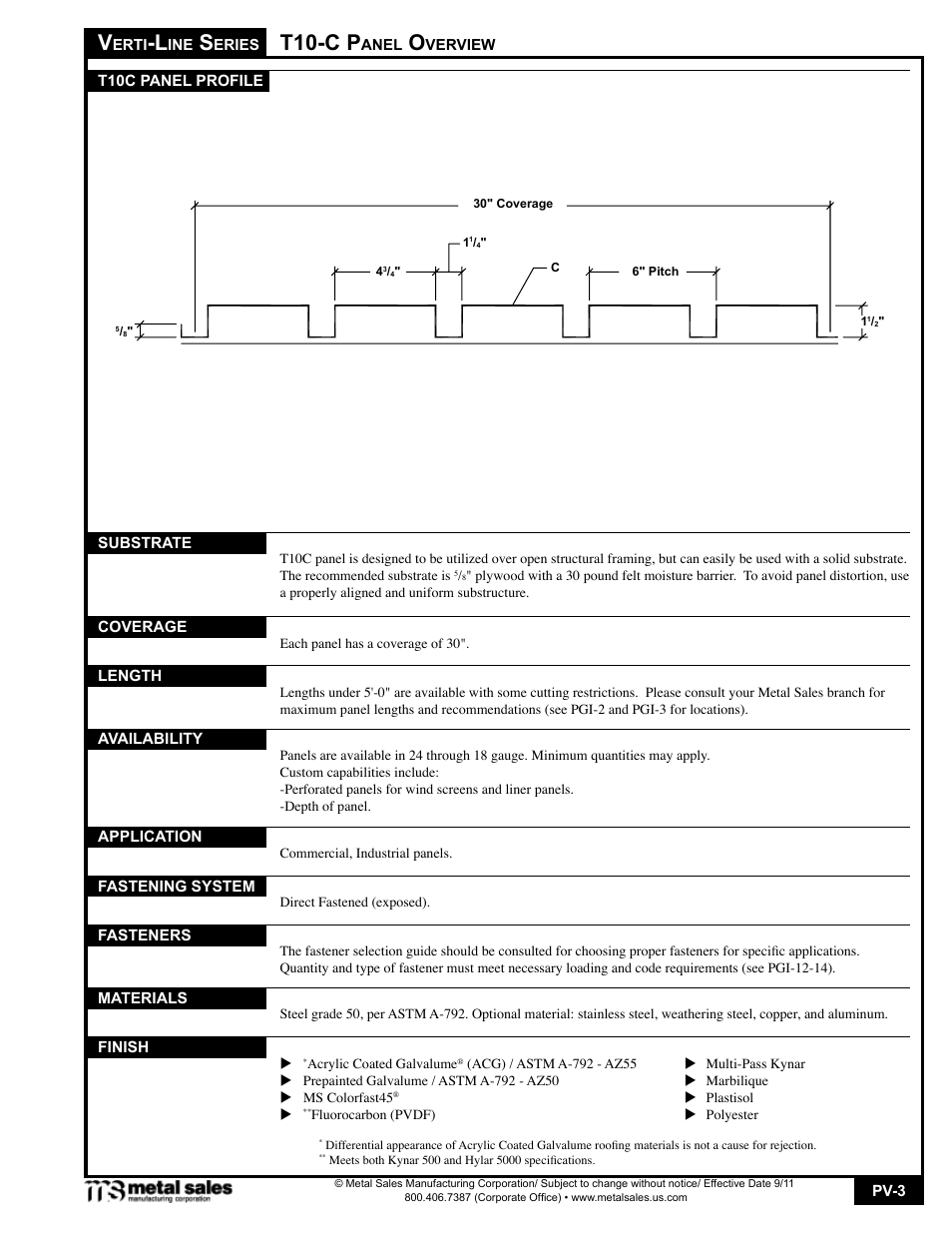 T10-c p | Metal Sales T10-C User Manual | Page 3 / 18