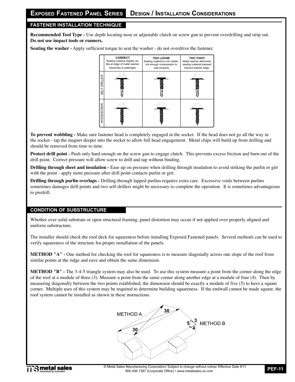 Metal Sales T6-A User Manual | Page 11 / 26