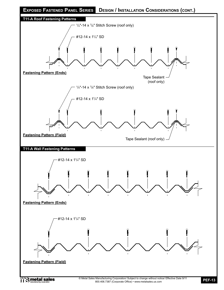 Metal Sales T6-A User Manual | Page 13 / 26