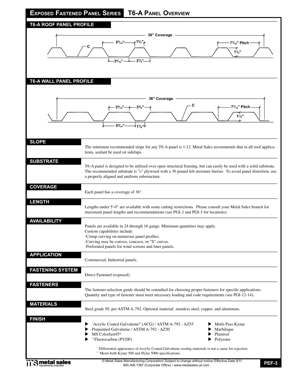 T6-a p | Metal Sales T6-A User Manual | Page 3 / 26