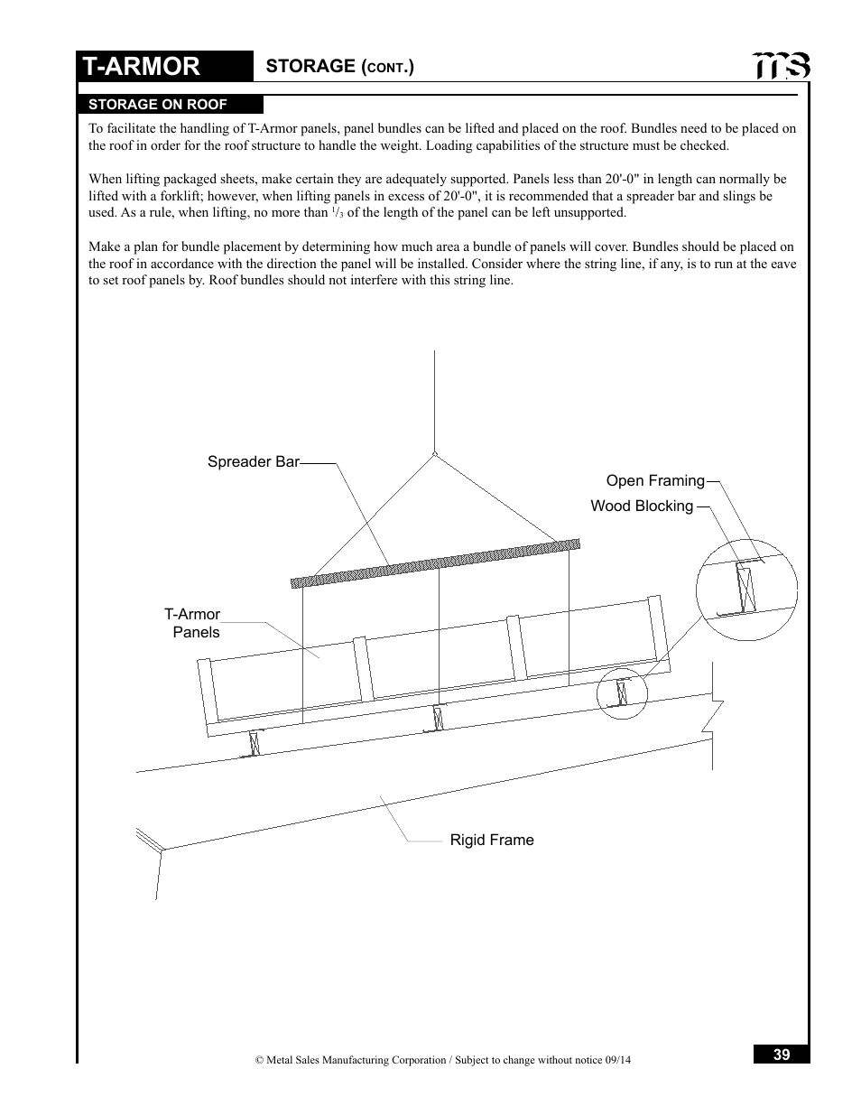 T-armor, Storage | Metal Sales T-Armor Series User Manual | Page 39 / 80