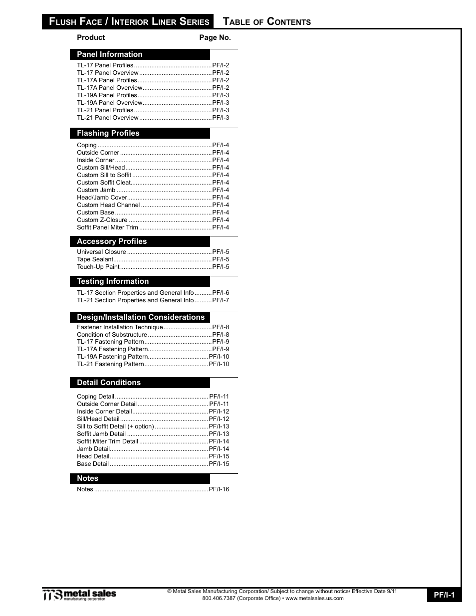 Metal Sales TL-21 User Manual | 16 pages