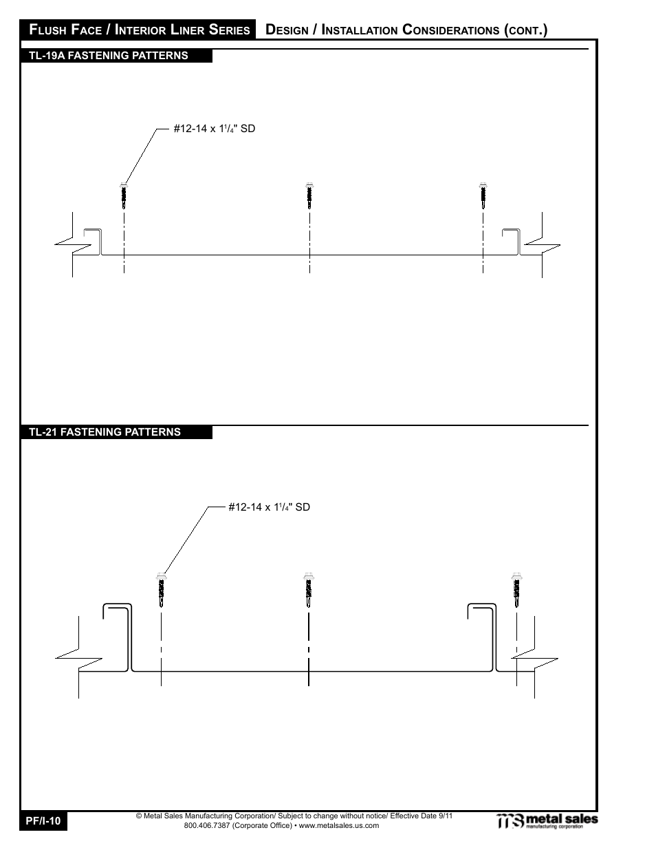 Metal Sales TL-21 User Manual | Page 10 / 16