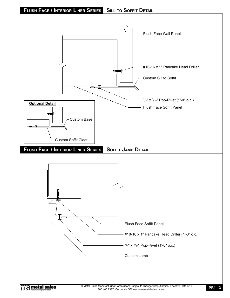T15 panel s | Metal Sales TL-21 User Manual | Page 13 / 16