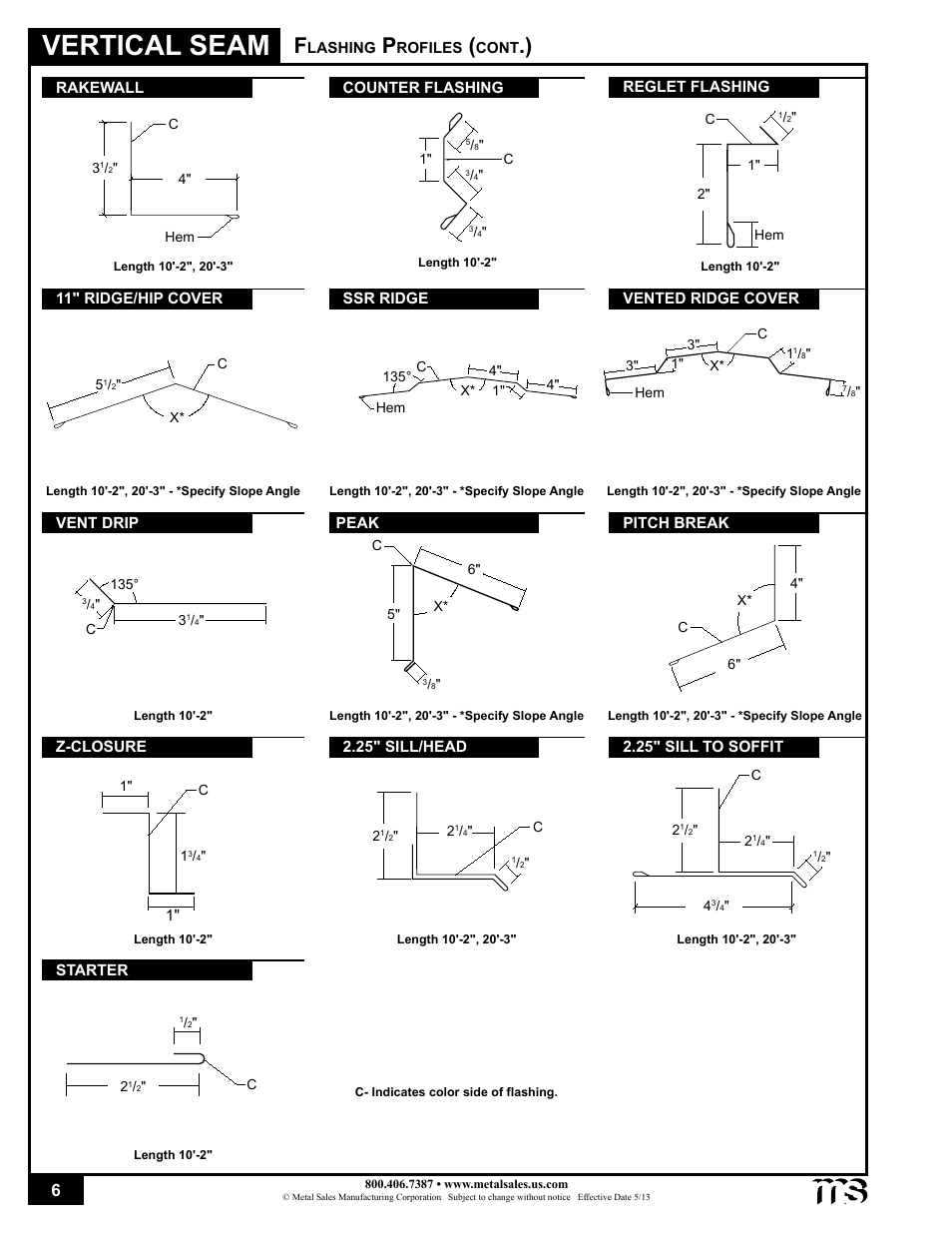 Vertical seam | Metal Sales Vertical Seam Installation User Manual | Page 6 / 52