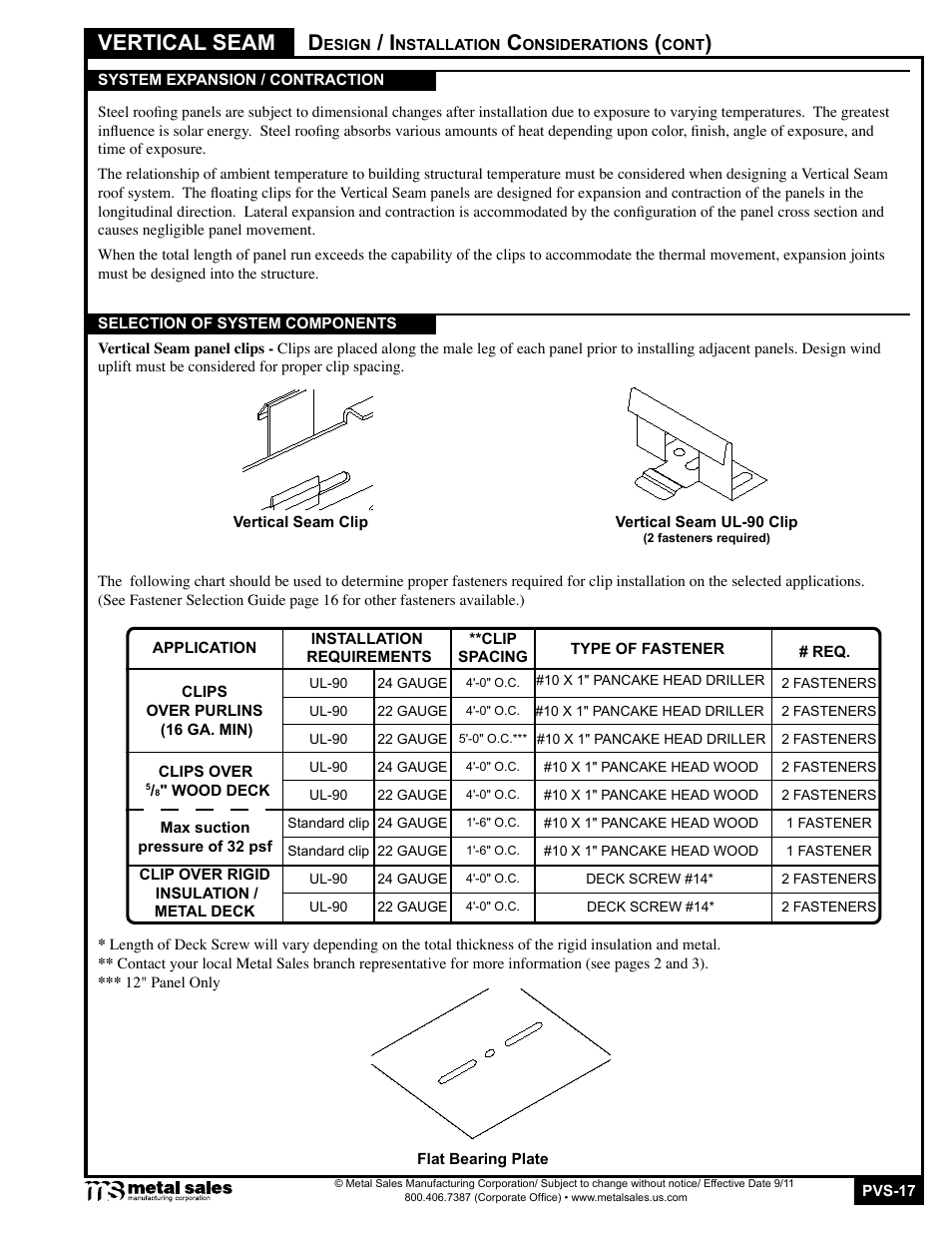 Vertical seam | Metal Sales Vertical Seam Manual User Manual | Page 17 / 26