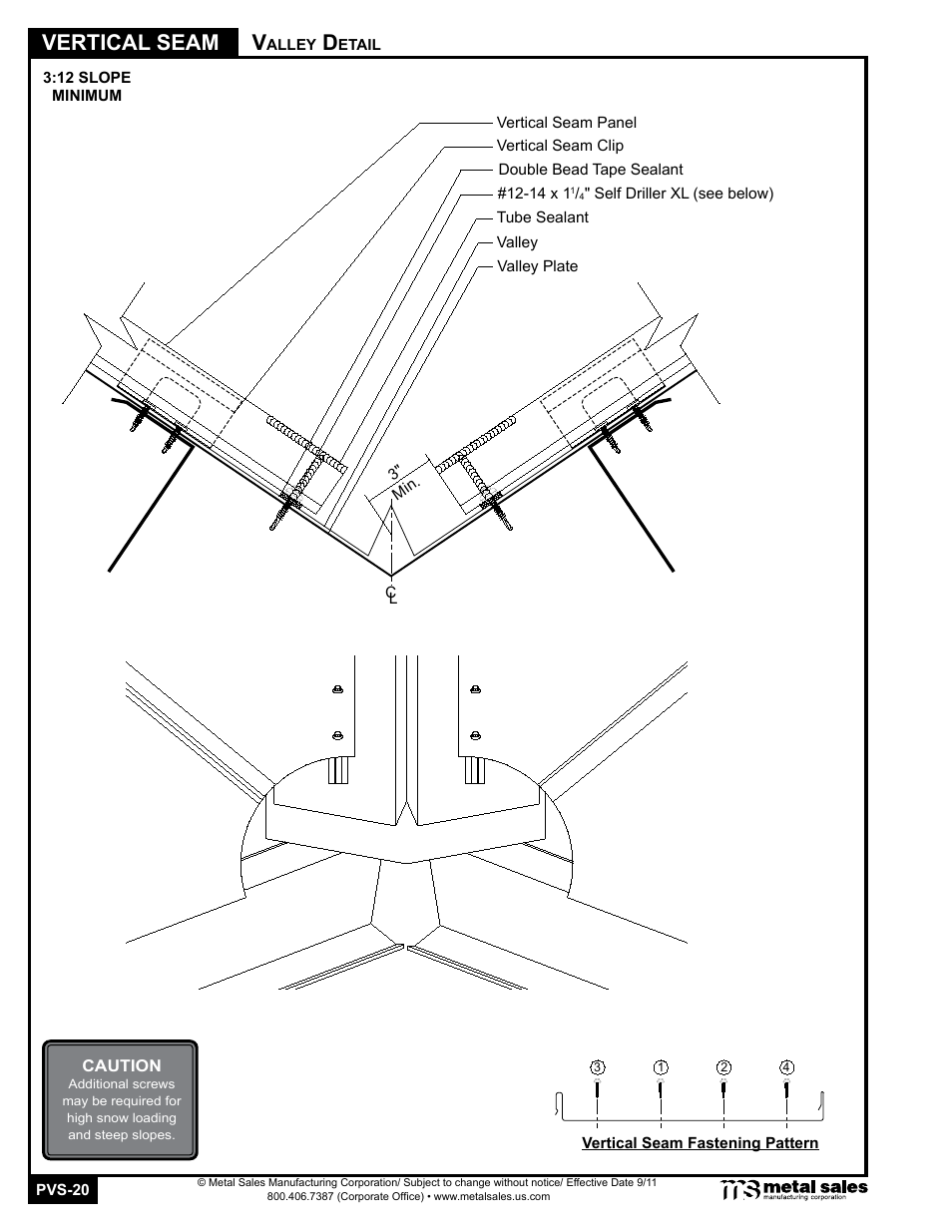 Vertical seam | Metal Sales Vertical Seam Manual User Manual | Page 20 / 26
