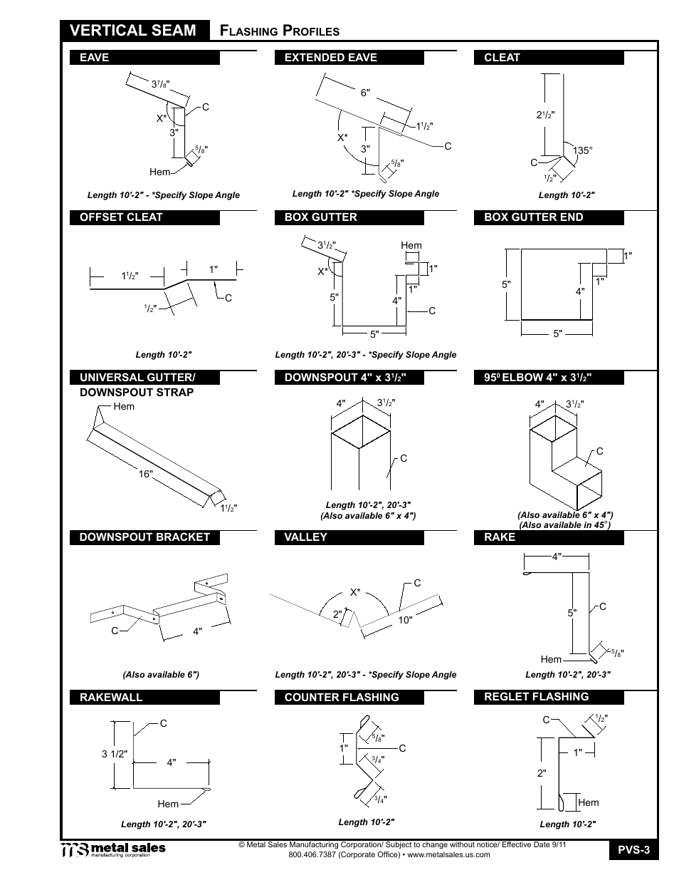 Vertical seam | Metal Sales Vertical Seam Manual User Manual | Page 3 / 26