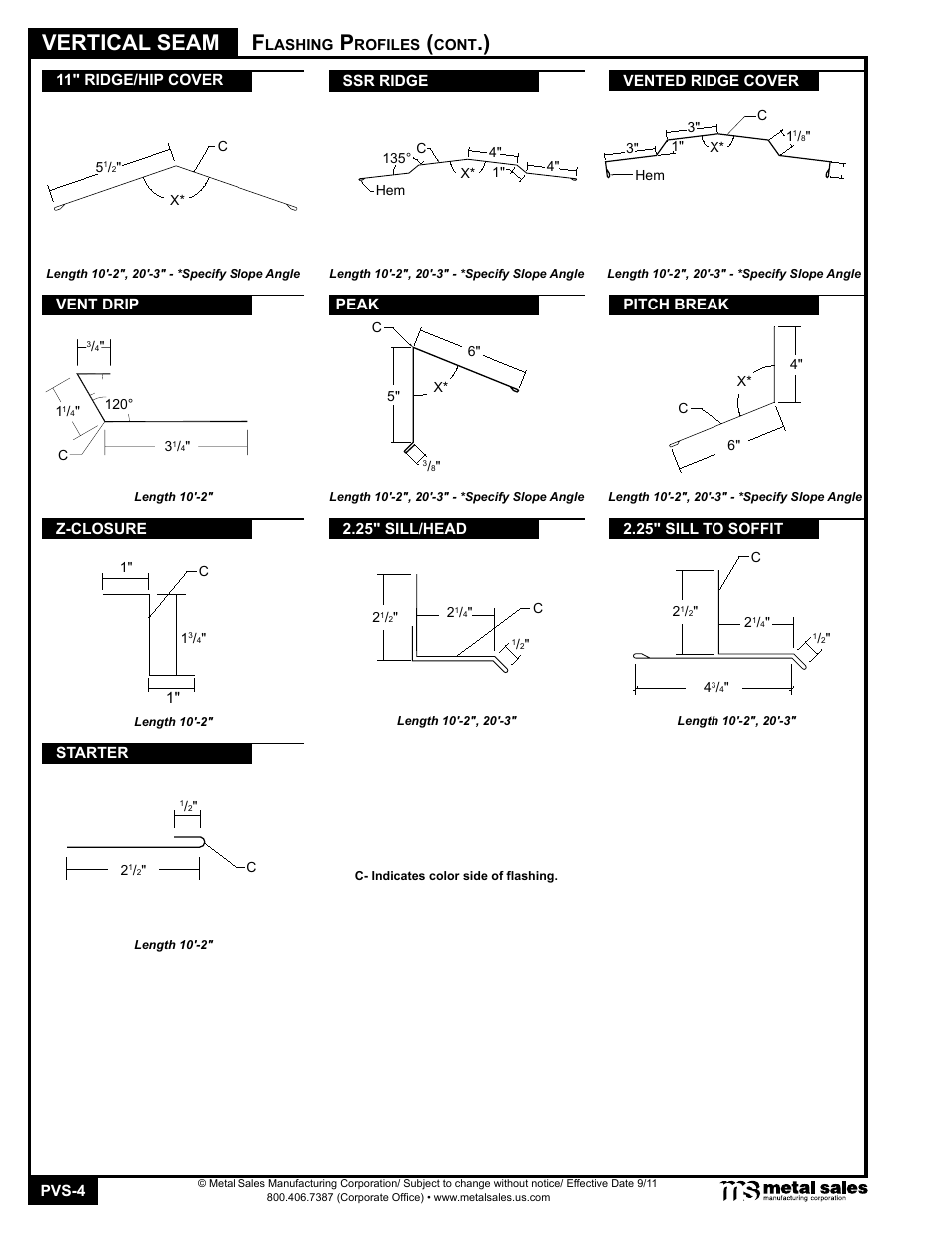 Vertical seam | Metal Sales Vertical Seam Manual User Manual | Page 4 / 26