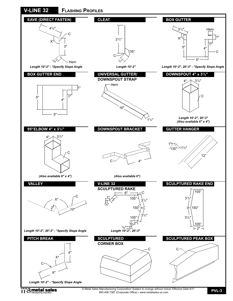 V-line 32 | Metal Sales V-Line 32 User Manual | Page 3 / 18