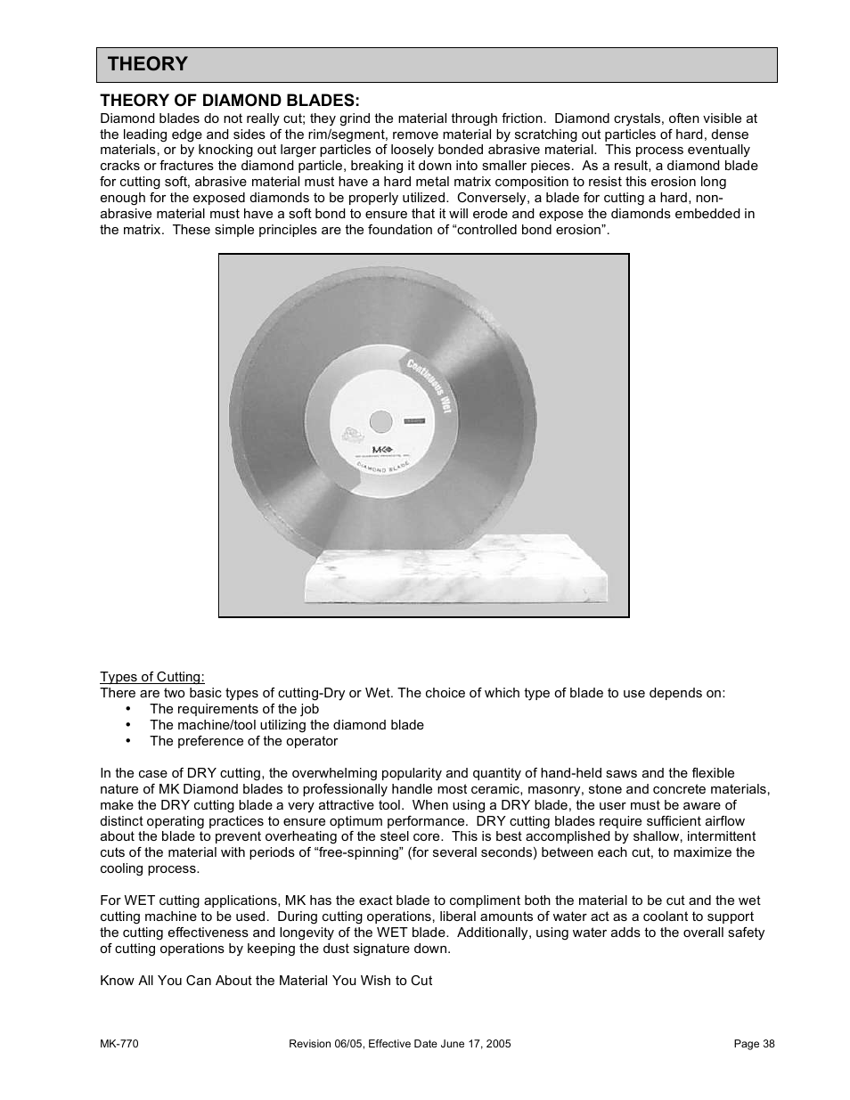 Theory | MK Diamond MK-770 User Manual | Page 38 / 41