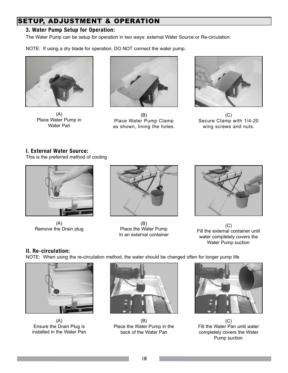 Setup, adjustment & operation | MK Diamond MK-770 EXP User Manual | Page 18 / 46