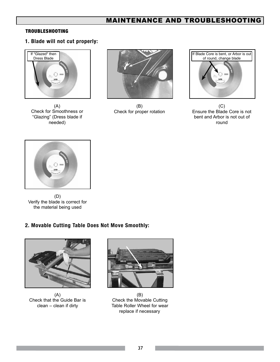 Maintenance and troubleshooting | MK Diamond MK-770 EXP User Manual | Page 37 / 46