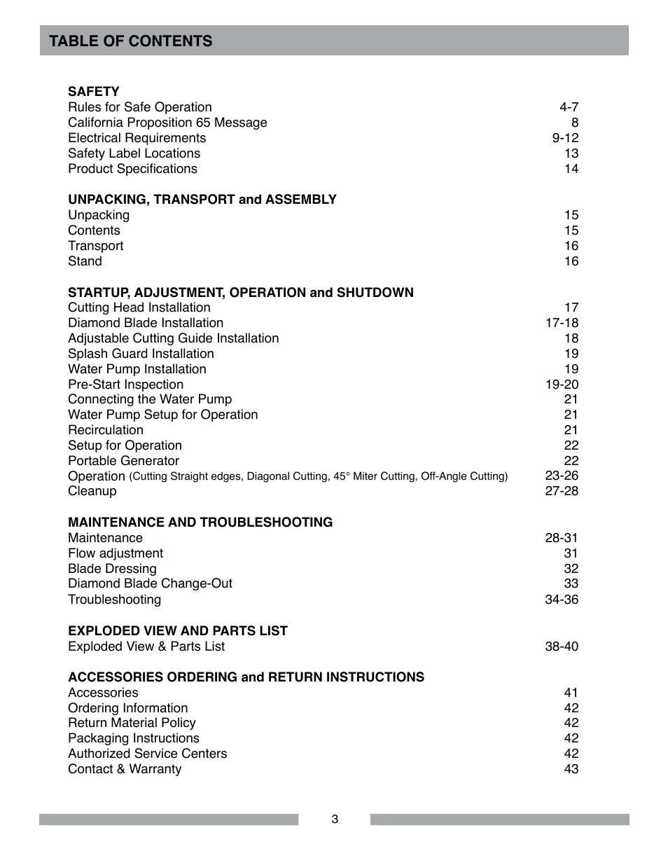 MK Diamond MK-660 User Manual | Page 3 / 44