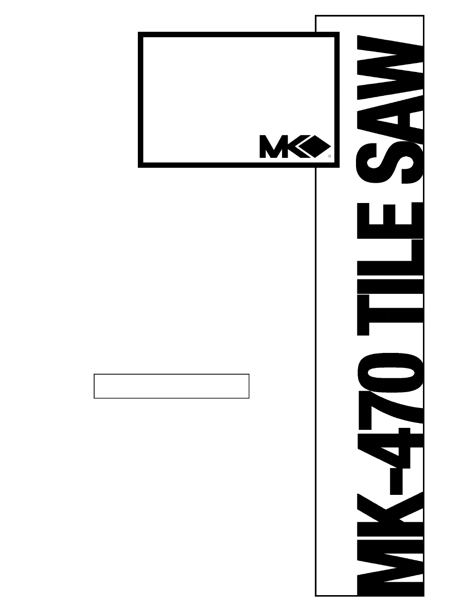 MK Diamond MK-470 User Manual | 12 pages