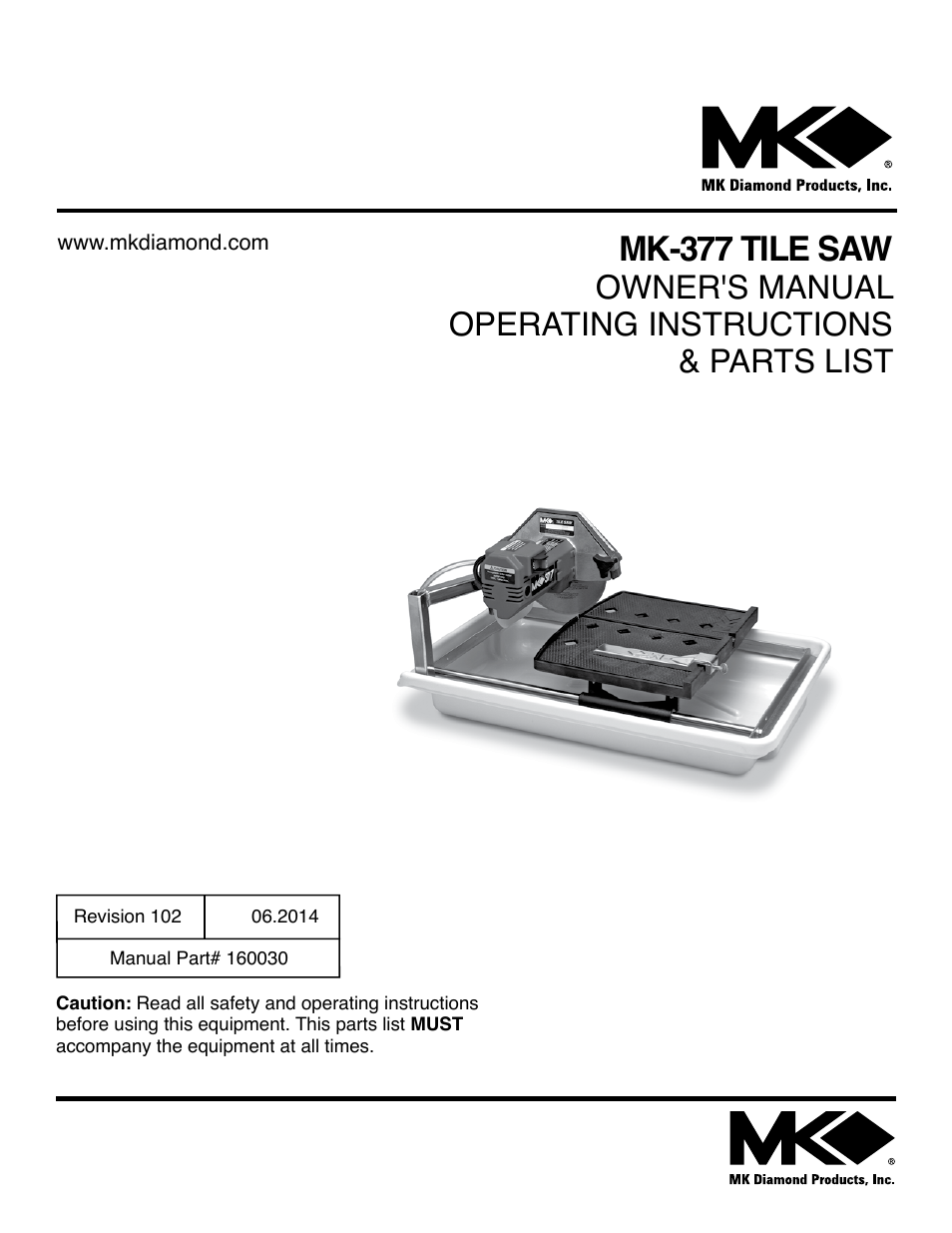 MK Diamond MK-377 User Manual | 36 pages