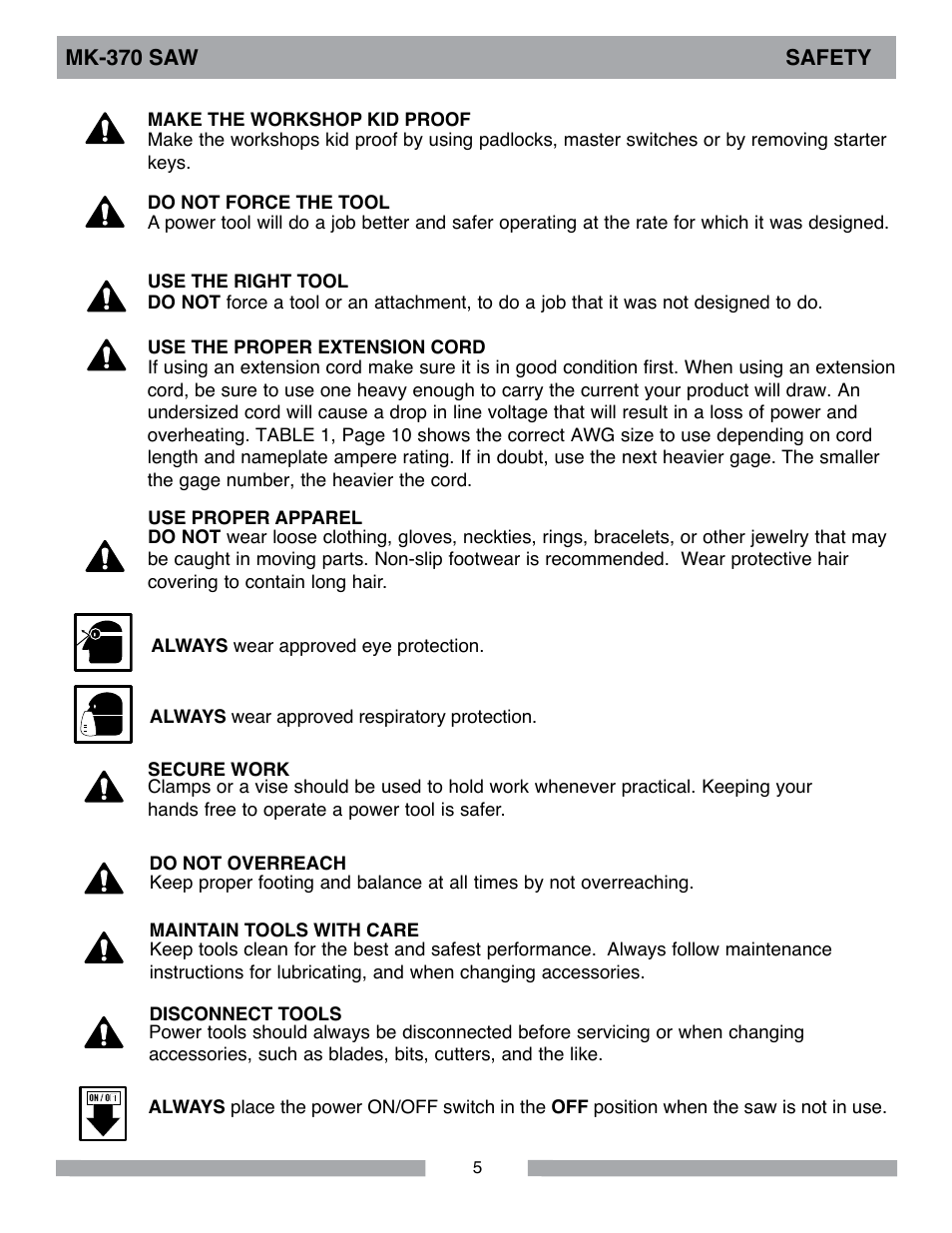 MK Diamond MK-370 User Manual | Page 5 / 36