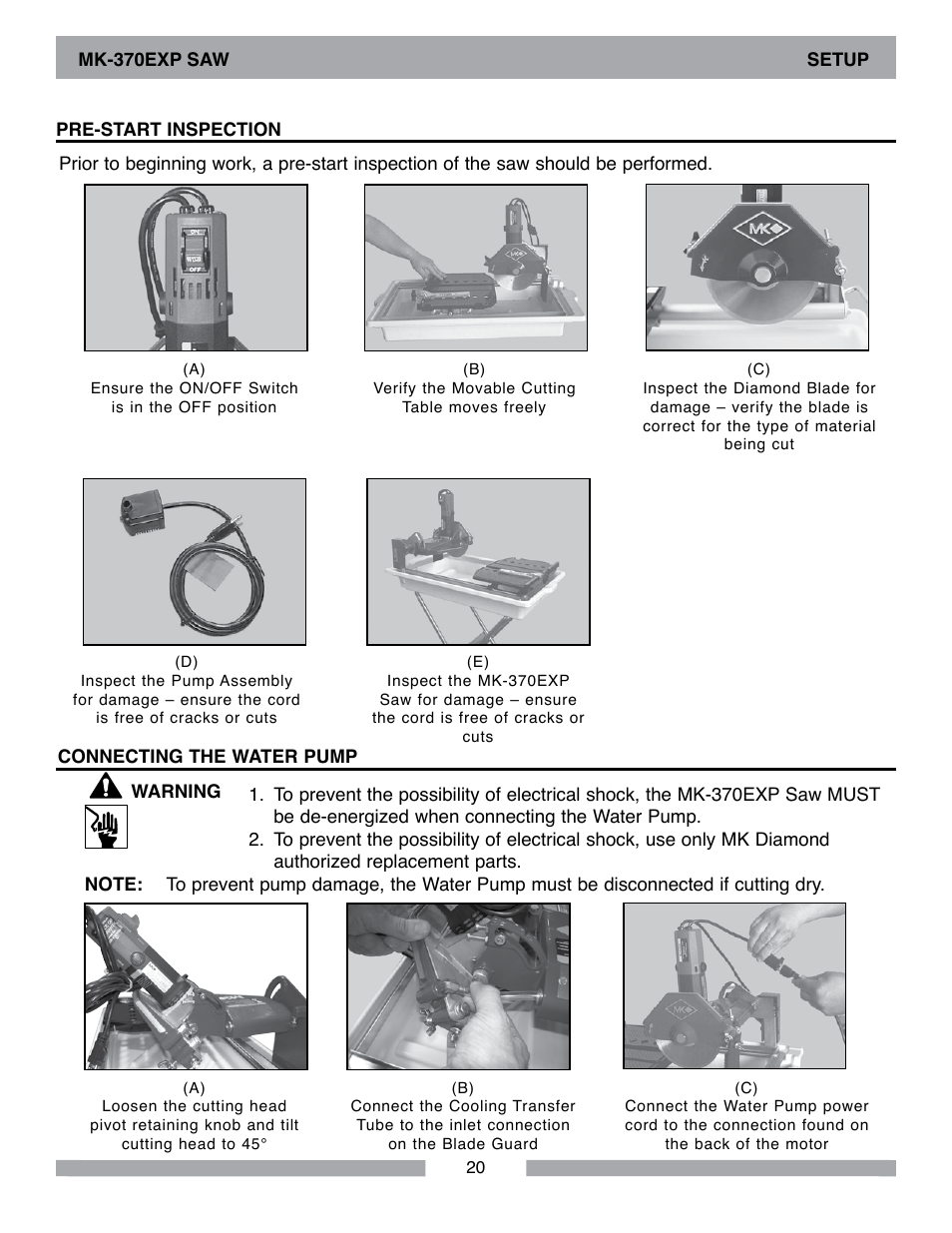 MK Diamond MK-370 EXP User Manual | Page 20 / 52