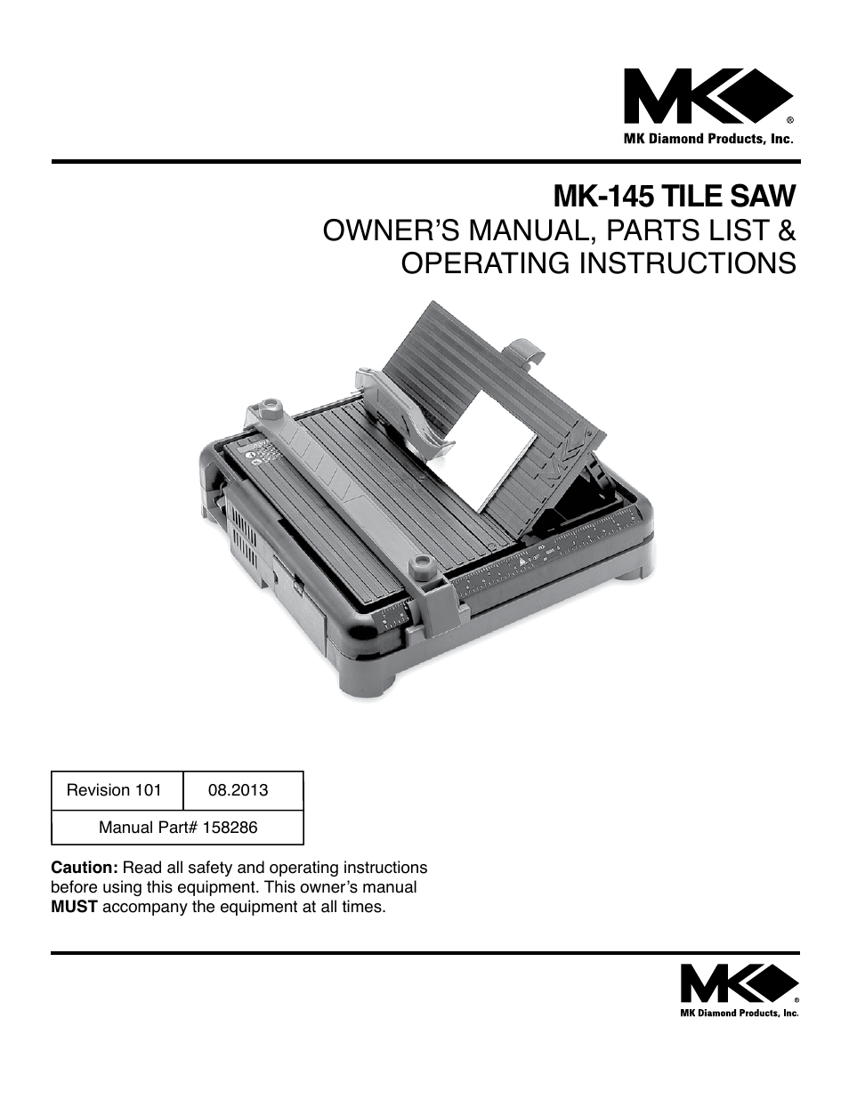 MK Diamond MK-145 User Manual | 32 pages