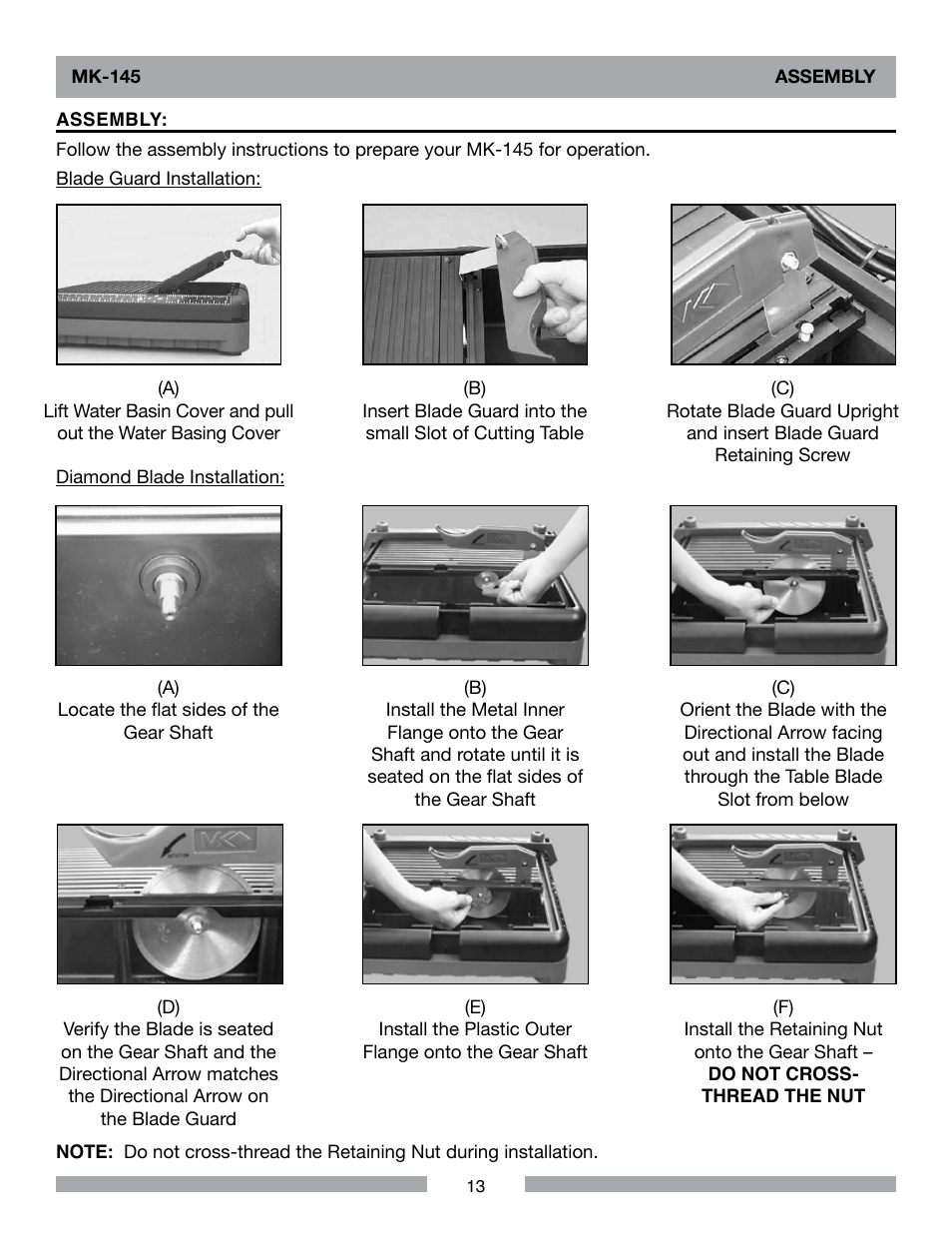 MK Diamond MK-145 User Manual | Page 13 / 32