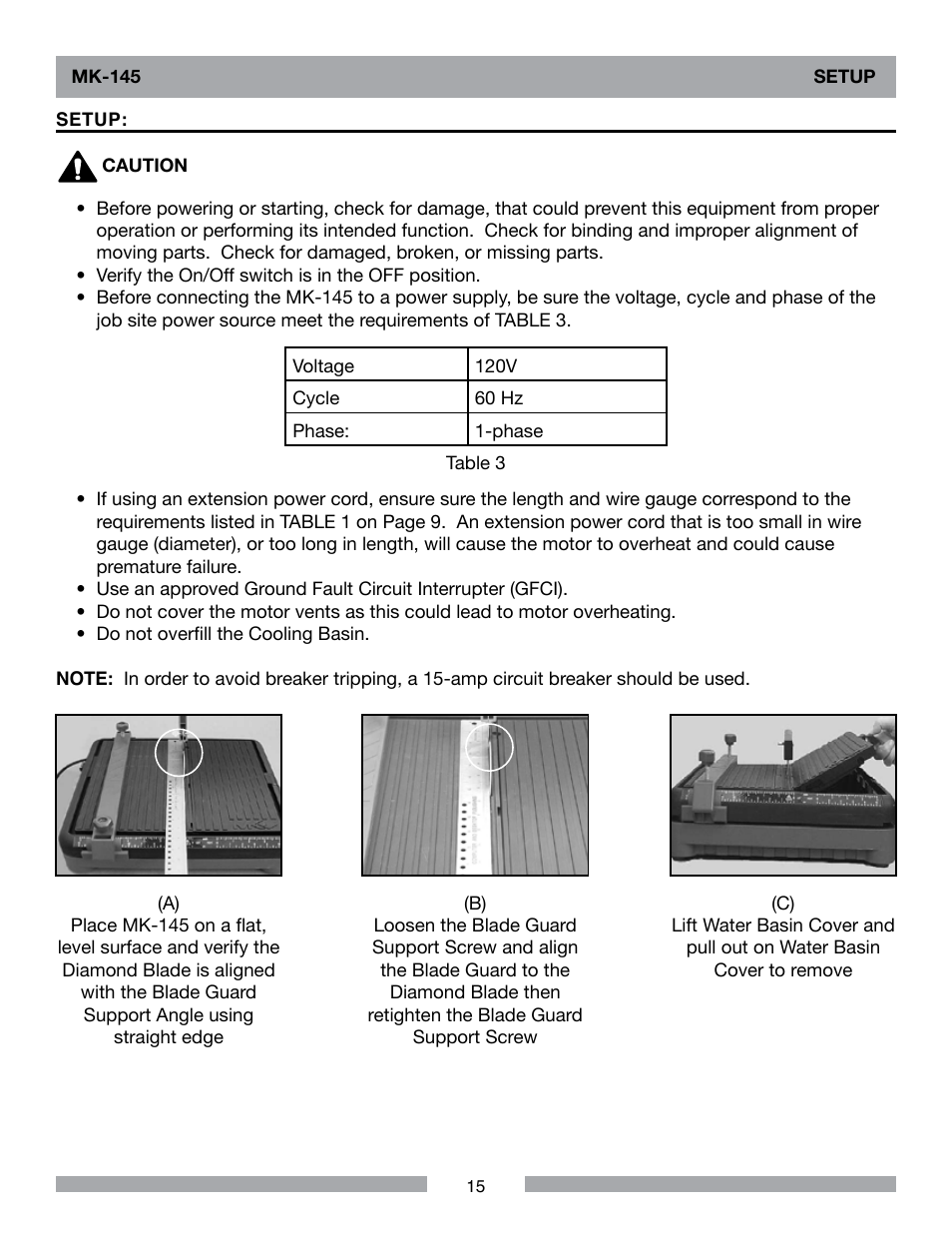 MK Diamond MK-145 User Manual | Page 15 / 32