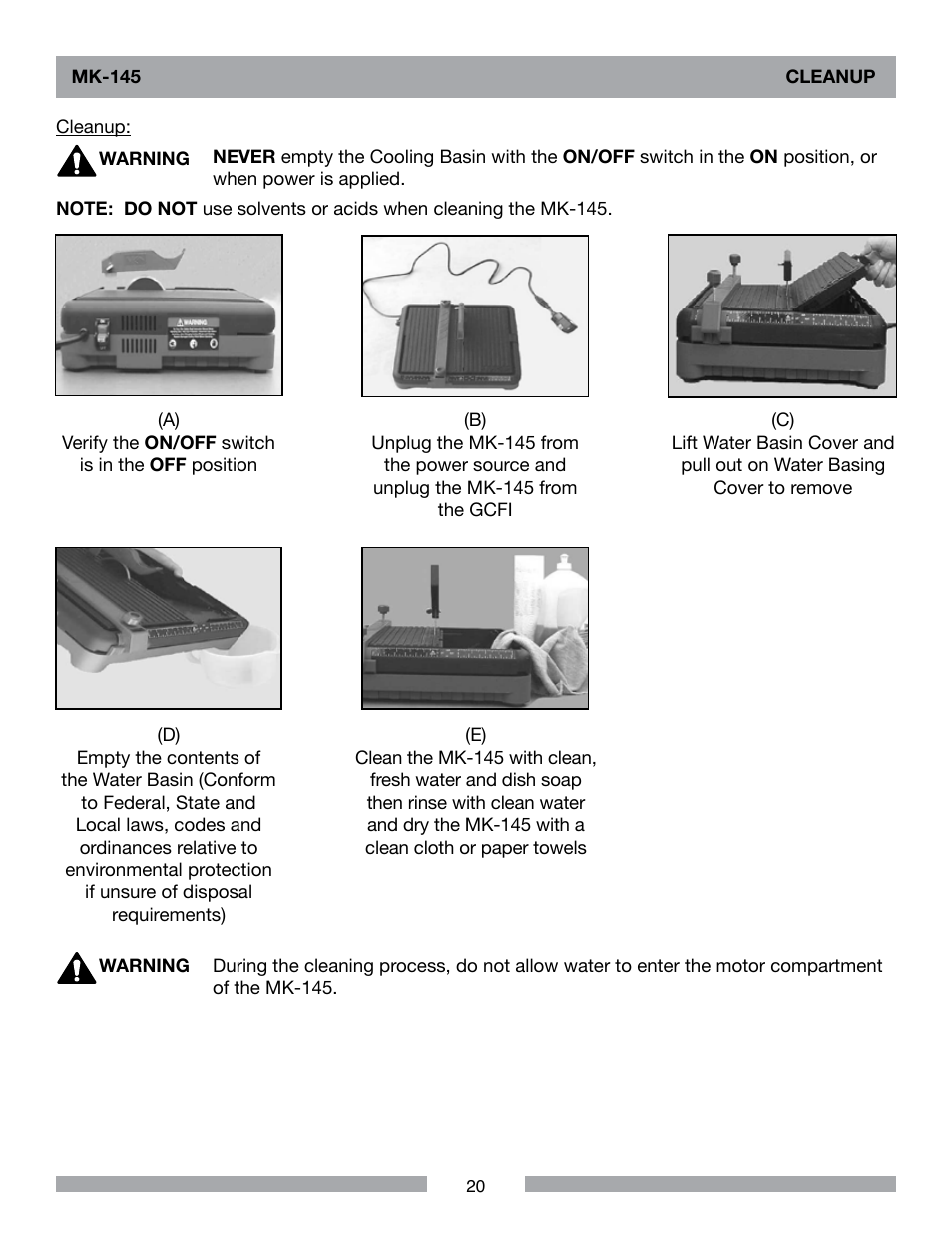 MK Diamond MK-145 User Manual | Page 20 / 32