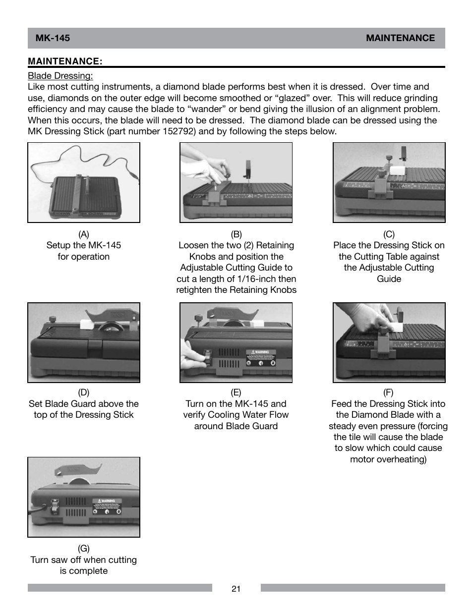 MK Diamond MK-145 User Manual | Page 21 / 32