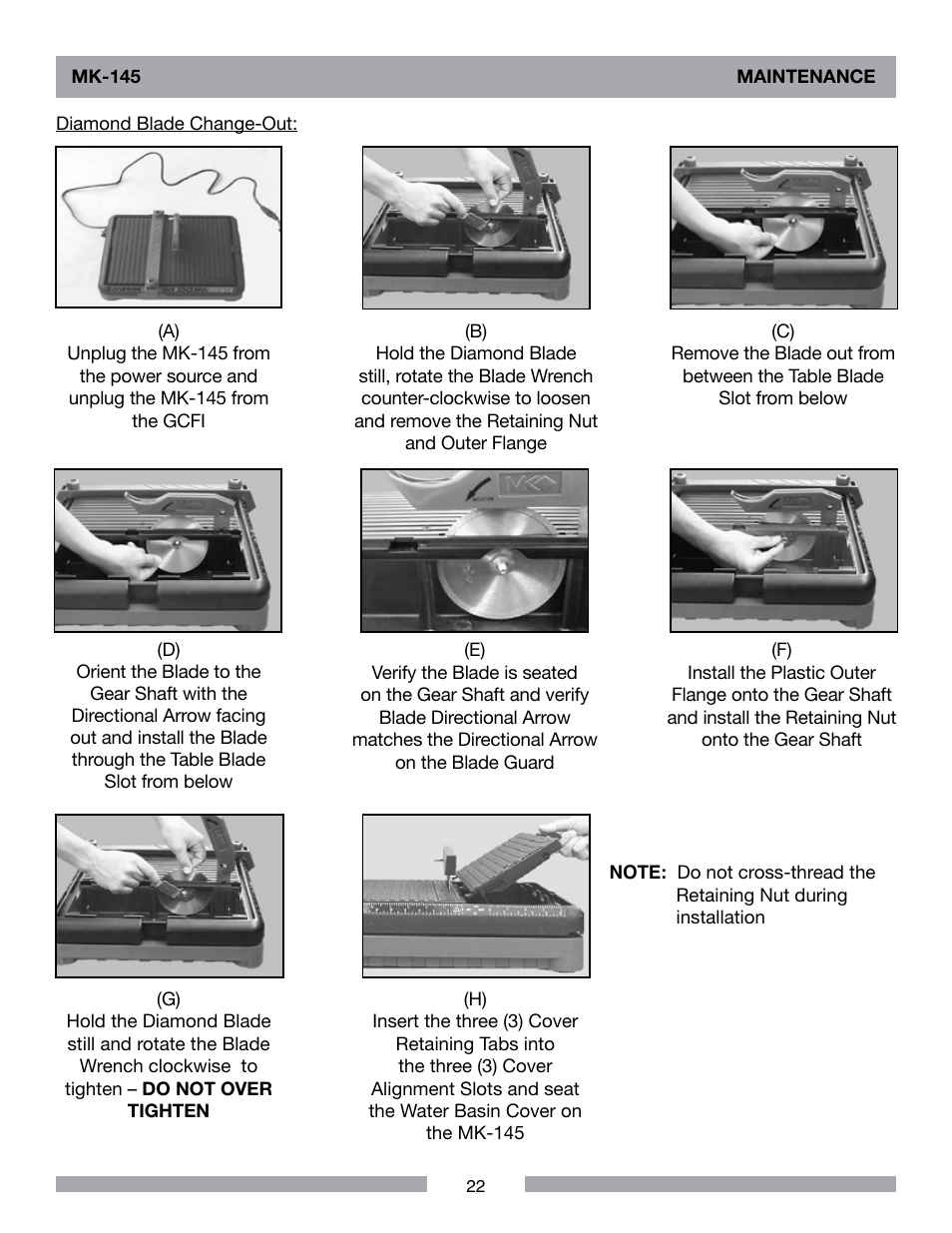MK Diamond MK-145 User Manual | Page 22 / 32