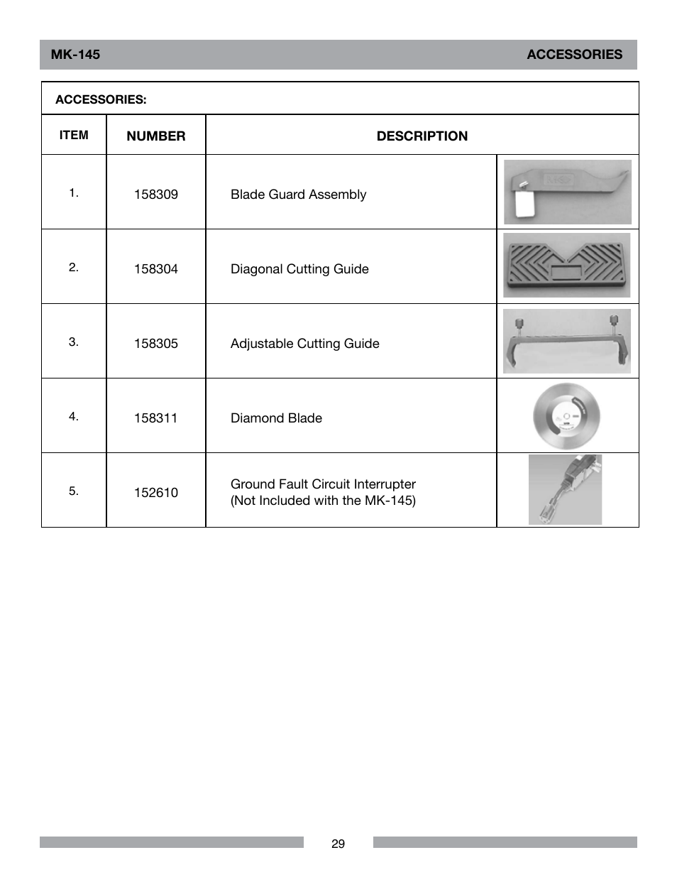 MK Diamond MK-145 User Manual | Page 29 / 32