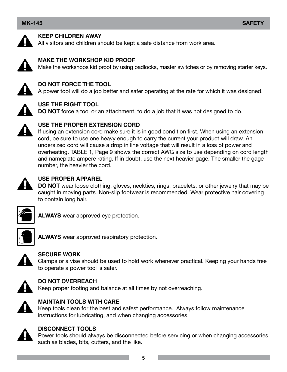 MK Diamond MK-145 User Manual | Page 5 / 32