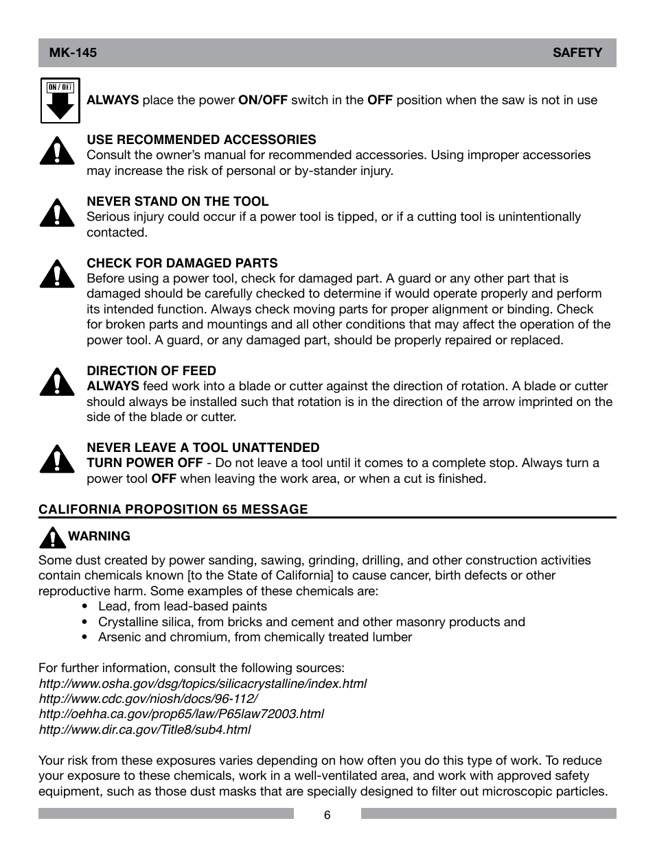 MK Diamond MK-145 User Manual | Page 6 / 32