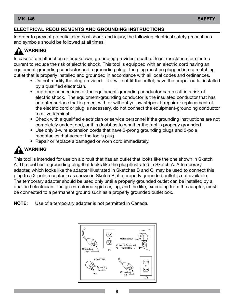 MK Diamond MK-145 User Manual | Page 8 / 32