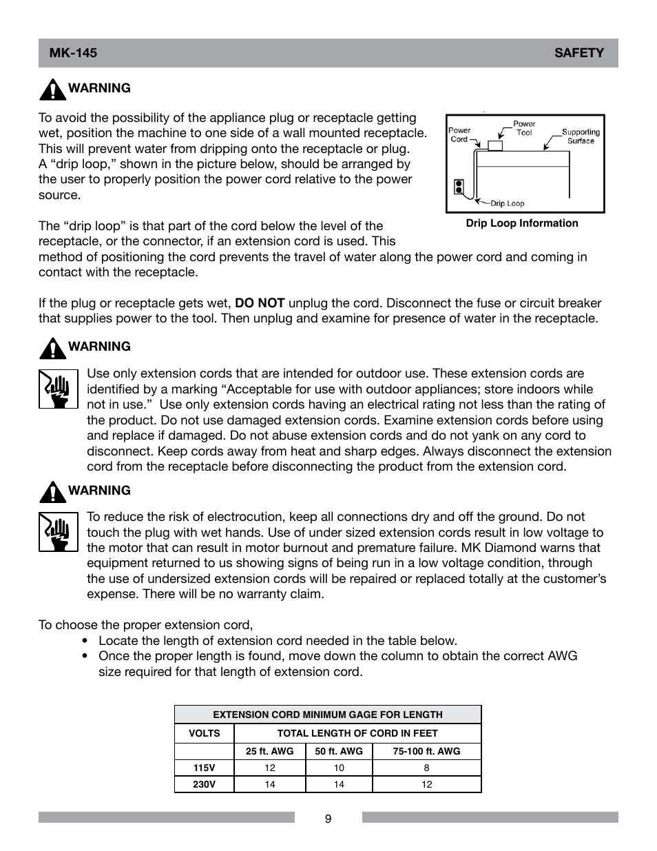 MK Diamond MK-145 User Manual | Page 9 / 32