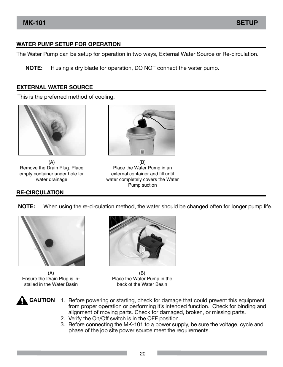 Mk-101 setup | MK Diamond MK-101 User Manual | Page 20 / 52