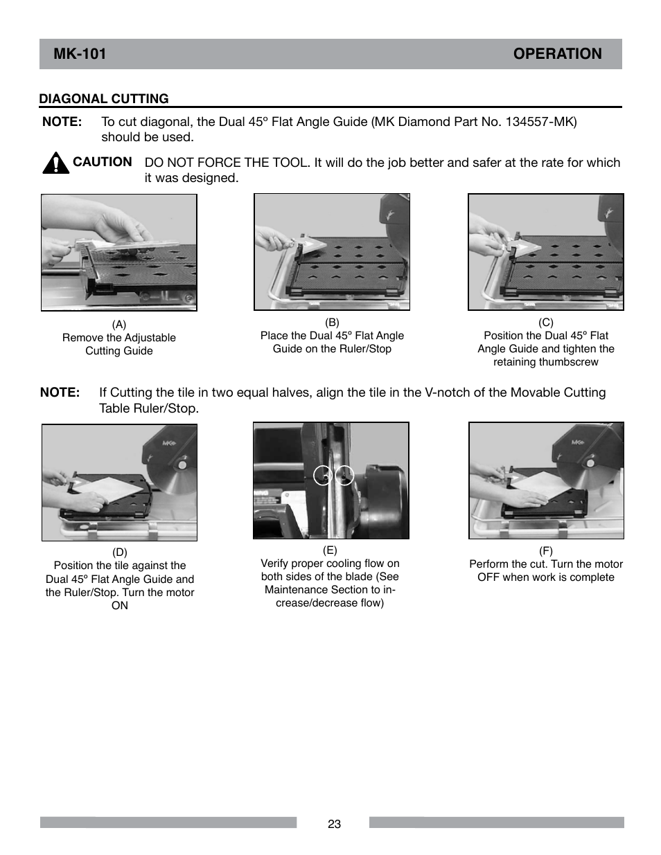 Mk-101 operation | MK Diamond MK-101 User Manual | Page 23 / 52