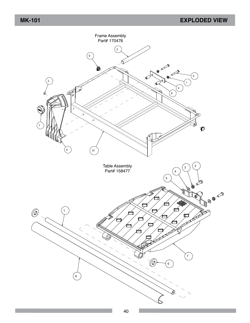 Mk-101 exploded view | MK Diamond MK-101 User Manual | Page 40 / 52